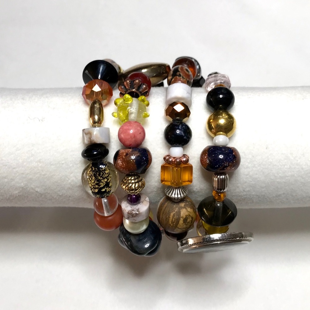 Handmade Bracelet with Vintage & Modern Elements (NB21-13H) - Picture 5 of 8